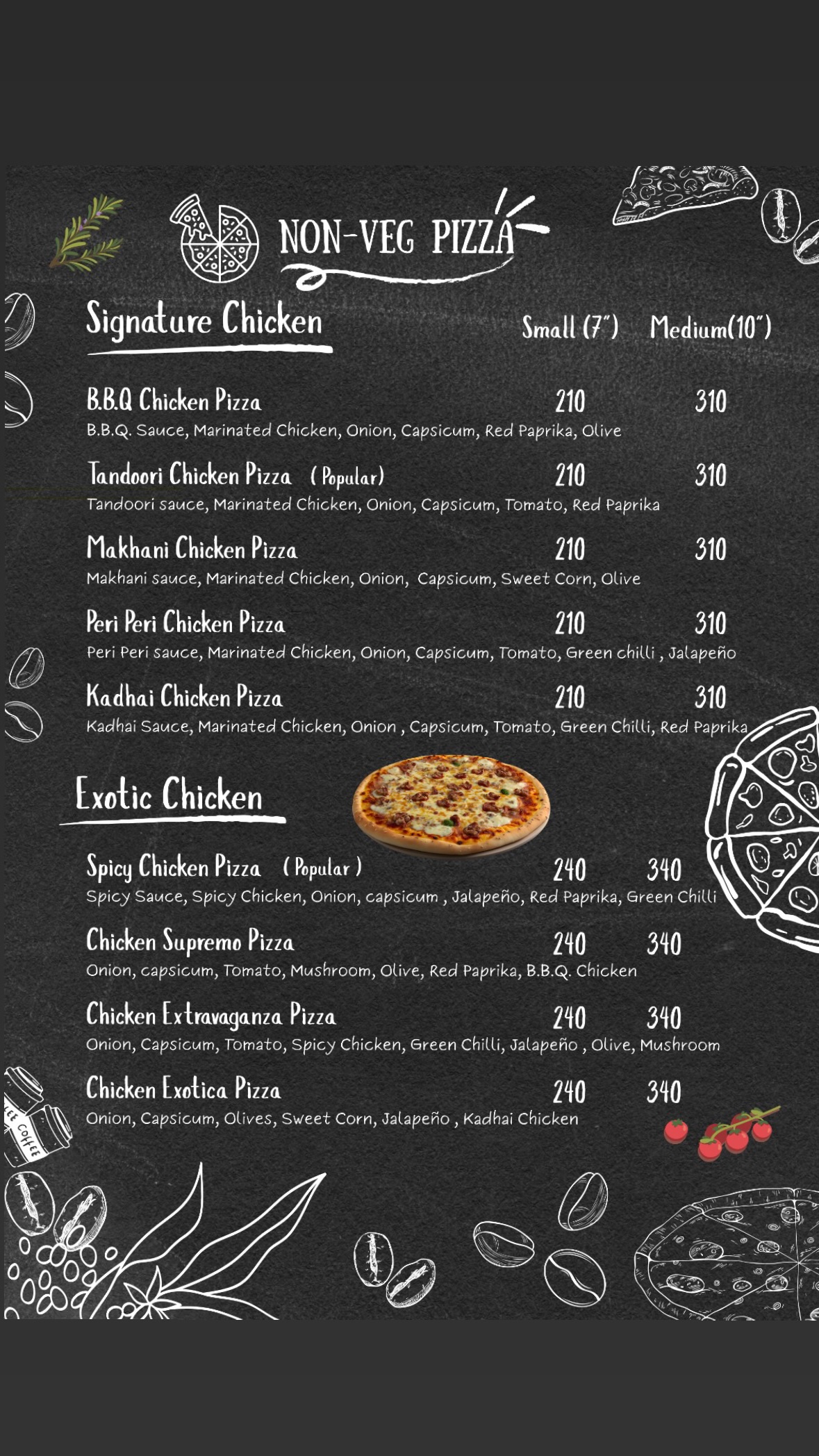 Non-Veg Pizza Signature & Exotic